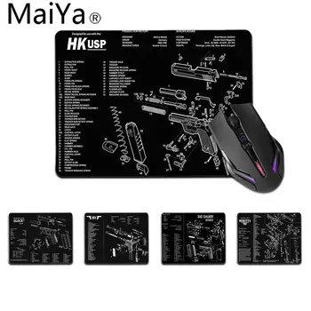 Maiya Vrh Kakovosti CSGO pištole deli mouse pad igralec igra preproge Vrh, Prodaja na Debelo Gaming mouse Pad