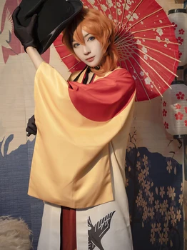Anime Bungou Potepuške Pse Cosplay Kostum Unisex Odraslih Japonski Kimono Celoten Sklop Fancy Obleko Halloween Carnival Uniform Po Meri