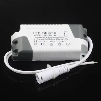 LED Driver AC85-265V 1-3/4-7/8-12/12-18/18-25 W Osvetlitev Transformator Plošča Svetlobe