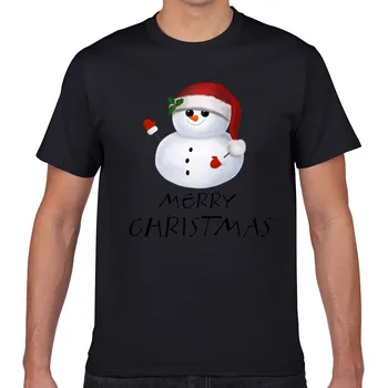 Vrhovi Majica s kratkimi rokavi Moški snjegović božič Seksi Harajuku Geek Kratek Moški Tshirt XXXL