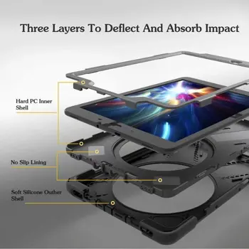 Oklep Silicij Težka Prenosni Primeru Pokrovček za Samsung Tab Galaxy S3 9.7