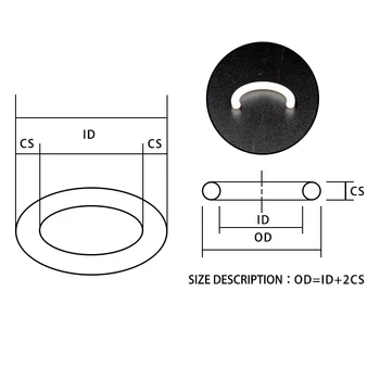 5PCS/veliko Silikonske gume oring VMQ CS 3 mm OD10/11/12/13/14/15/16/17/18/19/20 mm O Ring Tesnilom Silikonsko O-tesnilo, nepremočljiva