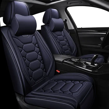 Polna Pokritost Eko-usnja auto sedeži pokriva PU Usnja, usnjenih Avtomobilskih Sedežnih prevlek za Hyundai solaris veloster i30 veličino sonata i40