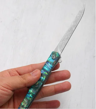 NOVA Moda zložljivi zunanji žep kampiranje lovski nož D2 rezilo jeklo ročaj Taktično Preživetje Pripomoček noži EOS kuhinja orodje