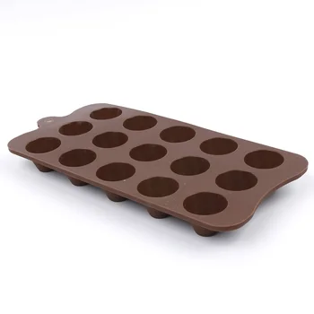 15 Votlini Krog Valj Milo DIY Plesni Cupcake Silikonsko Plesni Fondat Čokoladni Puding Plesni Torta Dekoraterstvo Orodja