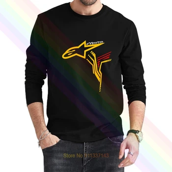 Alpske Star Unisex Najnovejši Logotip Classic Black T-Shirt 2021 Najnovejše Poletje Men ' s Long Sleeve Priljubljena Tees Majica Vrhovi Nove Unisex