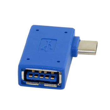 Xiwai USB-C Tip-C, USB 3.0, Ženski OTG Desno pod Kotom 90 Stopinj za Prenosnik & Mobilni Telefon