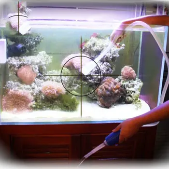 Akvarij vzmet cev fish tank čistilo vakuumske črpalke gramoz čistilec peska past filtriranje vode izmenjavo orodje sesalna cev