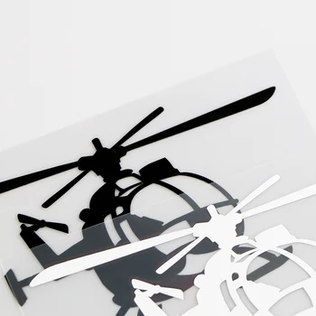 YJZT 15.3X8.2 CM Helikopterja Pilot, ki Plujejo pod Osebnost Vinil Avto Nalepke Nalepke Črna / Srebrna 10A-0192