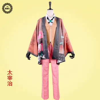 Dazai osamu/Nakahara Chuya cos anime človek, ženska, cosplay Visoko kakovostne modne kopalke set Top + telovnik + hlače + jakna +kravato