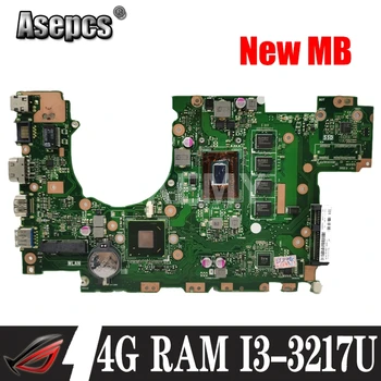 AKEMY X402CA original mainboard Za Asus X502CA s 4 GB-RAM I3-3217U Prenosni računalnik z matično ploščo