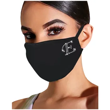 Moda pismo, Dekor Nakit Elastična Masko Z Okrasnih Moda Maske Sparkly Nosorogovo Masko za Obraz Ruta Stranka Darilo