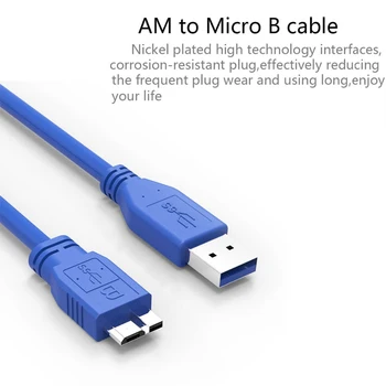 USB 3.0 A Na Mikro-Tip B Kabel Za WD Seagate, Samsung Zunanji Trdi Disk
