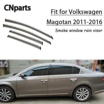Auto Deli 4pcs ABS Za Volkswagen Magotan 2011 2012 2013-2016 Avto Dim Okno Vizir Ohraniti Svež Zrak, konvekcija Dodatki