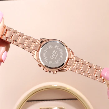 Relogio Feminino GEDI 2020 Vrh Luksuzni Rose Zlata Ženske Gledajo Modne Dame ročno uro Priložnostne Quartz uro Reloj Mujer dekle darilo