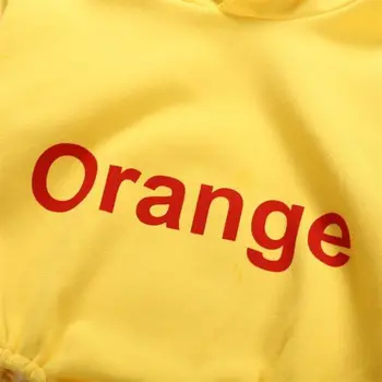 Baby Super Srčkan Priložnostno Oranžna Siva Obleka, Dojenčke Fantje Dekleta Hoodies Oblačila Bodysuits Obleko 0-12M