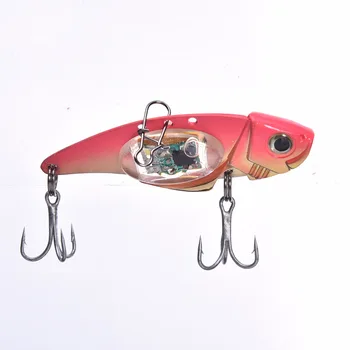 Morske Globokomorski Ribolov LED Ribe, Vaba Vibracije Vabe Svetlobo na Prostem, Utripa Lučka za odpravljanje Ribolova Trnkov 1PC