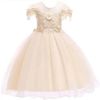 2020 Dekle Poletje Čipke Obleko Pomlad Moda Poroko Božič Cvet Obleke Rojstni Vestidos Baby Otrok Princesa Kostum