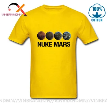 Prostor X Nuke Mars T-shirt Elon Musk T shirt Raketa SpaceX tshirt Letnik Nuke Mars T shirt Tesla Roadster Prostor na Mars teeshirt
