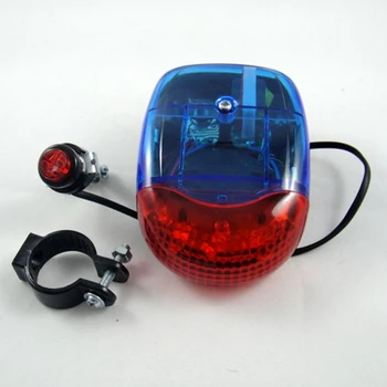 Kolesarske Opreme Noč Kolo Kolesarjenje Kolesarska Alarm Elektronska Rog Krmilo Bell Sirene 5 LED Opozorilo Z Lučmi, Močno Glasno