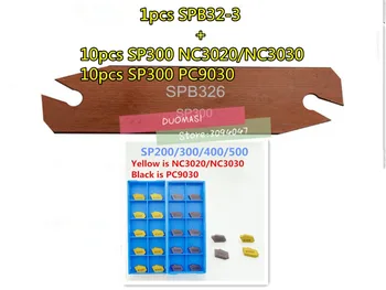 11pcs/set SPB32-3 1pcs+SP300 NC3020/NC3030 10pcs Obdelava jekla ali 10PCS SP300 PC9030 Obdelave, iz Nerjavnega jekla