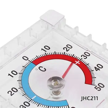 1pcs Kvadratnih Plastična Vrata In Okna Termometer Notranja Zunanja Stena Vrt Izbiranje Merilni Instrument Termometer