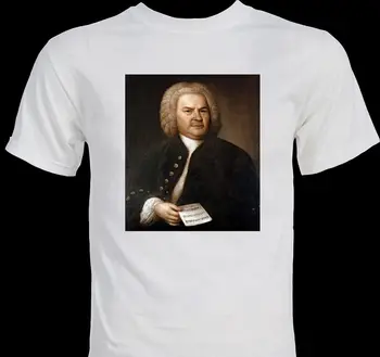 Tshirt Homme 2019 Moški Kratek Rokav Bombaž Oblačila Tees Vrhovi J. S. Bach Klasične Glasbe Baročni Skladatelj Sitotisk T Srajce