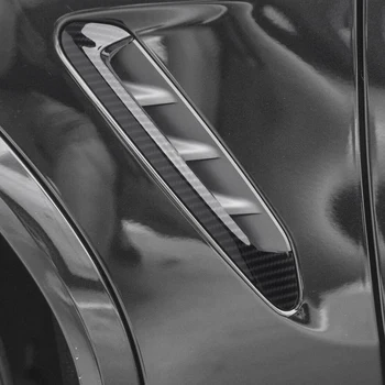 Za-BMW X3 G01 X4 G02 2018 2019 2020 Avto Ogljikovih Vlaken Videz Strani Telesa Vnos Rešetka Fender Zraka Vent Okrasni Pokrov Trim