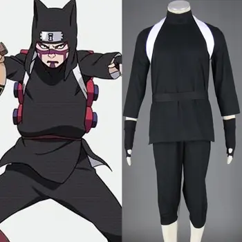 Anime NARUTO cosplay Kankuro Halloween Unisex cos Japonski ninja oblačila, kostume velikost 2XS-3XL vrh+hlače+klobuk+pas+rokavice+trak