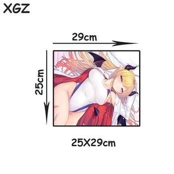 XGZ Anime Velikosti Mouse Pad Black Zaklepanje Rob Seksi Velike Prsi Sestra Dekle Vzorec Laptop PC Tabela Mat Gume Non-slip Univerzalni