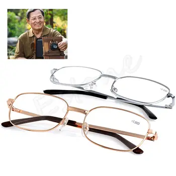 Moški/Ženske Full Frame Obravnavi Očala Anti-utrujenost Obravnavi Očala Novih Kovinskih Očal+1.00 1.50 2.00 2.50 3.00 3.50 4.00 Dioptrije