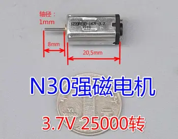 50pcs/VELIKO N30 1,5 V-4.5 V Mikro dc motor Močno magnetno