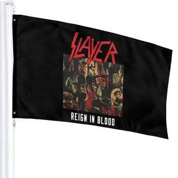 Uradni Slayer Vladal V Krvi Black Classic Rock Metal Band Unisex Osebno Modelov Zanimivo Zastavo