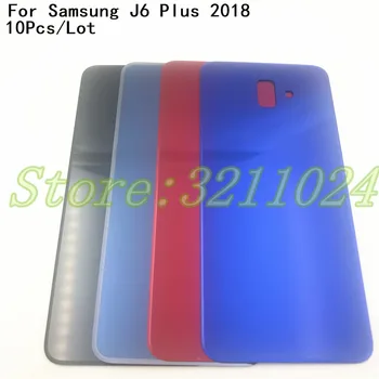 10Pcs/Veliko Novih Original Pokrov Baterije, Ohišje Zamenjava Za Samsung Galaxy J6 Plus 2018 J610 J610F zadnja Vrata Z Logotipom