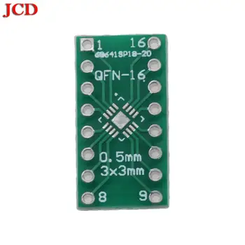 JCD LGA16 QFN16 obrnite DIP16 0,5 MM Igrišču IC adapter Vtičnice / Adapter plošča PCB Priključek LGA16 obrnite DIP16 QFN16 DIP stikalo PCB