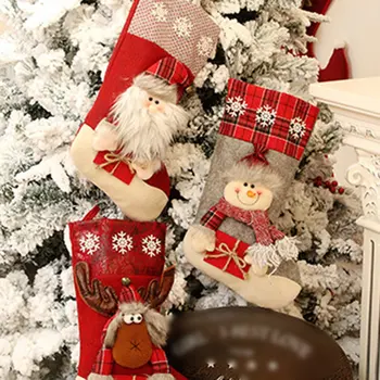 Božič Nogavice Božični Okraski Božič Okraski Obesek Candy Bag Božič, Novo Leto Doma Dekoracijo