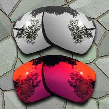 Chrome Titana&Vijoličasto Rdeča Polarizirana sončna Očala Zamenjava Leč za Oakley Odklon