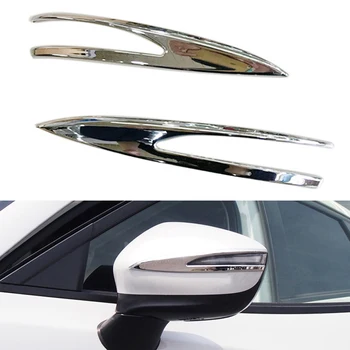 K-Vrata Avtomobila Strani Rearview Mirror Kritje Trim Trak Konča Nalepko Chrome ABS Avto Styling Za Mazda CX-3 leta 2018