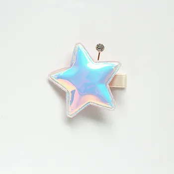 Nov Prihod Crystal Star 4pc/veliko Čiste Ročno Lepo 5 cm sponke za Lase Otroci Shinning Zvezda Oblike Pribor za Lase Princesa Pokrivala