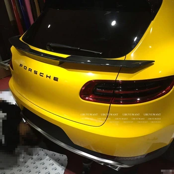 UBUYUWANT Za Porsche Macan-2018 Sredini Zadaj Spojler iz Ogljikovih vlaken Zunanjost Zadnji Spojler Rep Trunk Boot Krilo Dekoracijo