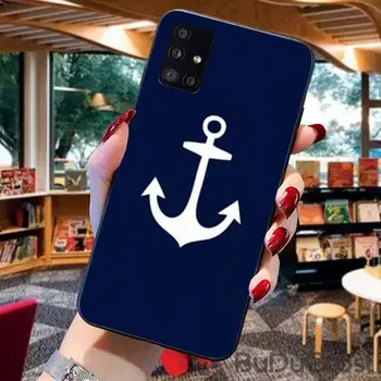 Riccu Sidro čoln modro srce band Telefon Ohišje Za Samsung Galaxy A50 A7 A8 A6 Plus A9 2018 A70 A20 A30 A40