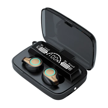 M18 TWS Pritisnite Brezžične Bluetooth Slušalke 5.1 Šport Slušalke Velika-Sn LED Digitalni Zaslon za Zmanjšanje Hrupa