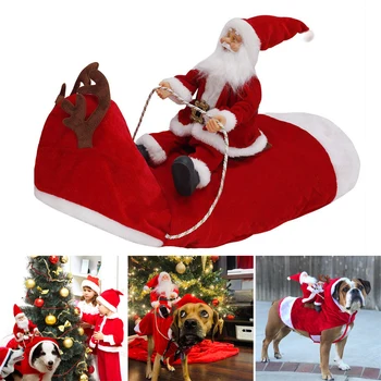 Pes Kostume Pet Kostum Hišne Noč Čarovnic, Božič Obleko Slog Božiček Božič Hišne Pse Obleke Hogard