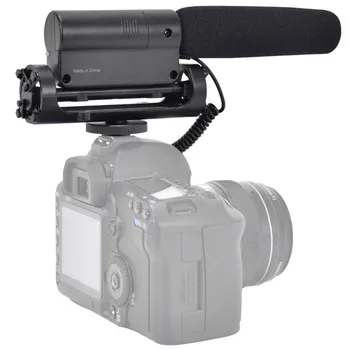 SGC-598 Fotografija Intervju Poklicne Studio Mikrofon Microfone, Veter Kritje Ščit Krznen vetrobranskega stekla za Canon DSLR Nikon