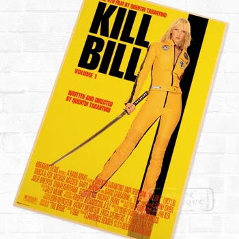 Kill Bill Quentin Tarantino Film Film Klasičnih Plakat Dekorativni DIY Steno Platno Nalepke Domov Plakati Umetnosti Bar Dekor Darilo