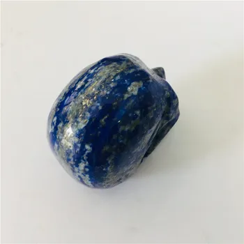 NOVO! Naravni kristal Lapis lazuli kamen carving lobanje zdravljenje gruče z roko