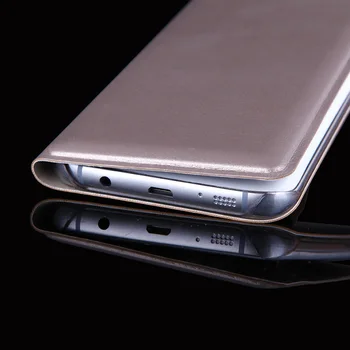 Slim Usnje Denarnice Primeru Pokrovček S Kartico sim Telefon Rokav Vrečko Za Samsung Galaxy S7 G930F G930H / S7 Rob G935F G935H