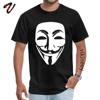 Vrhovi T Shirt Anonimni Tee-Majice Poletje Jazz Prihoda Priložnostne Geek Rokav Bombaž O-Vratu moška T Majica Priložnostne Padec Ladijskega prometa