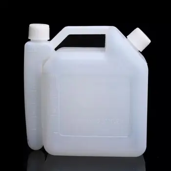 1,5 L Liter 2-Kap Petrol Kurilno Olje Mešanje Steklenice, Posode Za Brivnik Žago Orodja, Deli 1:25
