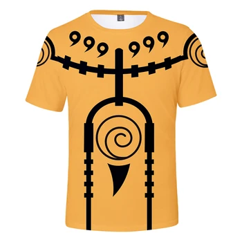 Naruto 3D Tiskanih Poletne majice 2018 Moda Kratek Rokav Ulične Tshirts Vroče Prodajo Japonski Anime Tee Srajce Športna Oblačila